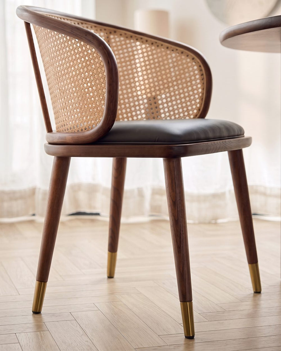 Margot Rattan Dining Table, Solid Wood & Rattan 产品图 20