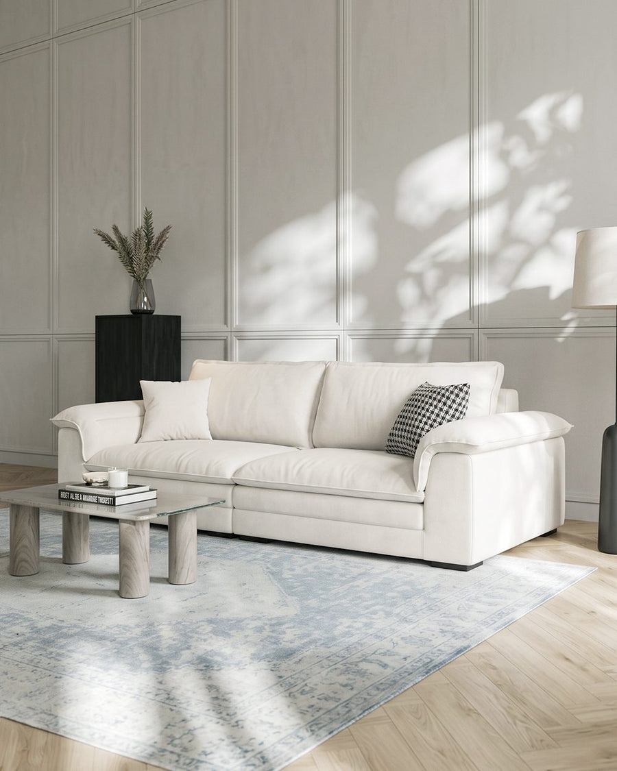 Aiden Sailboat Two Seater, Three Seater Four Seater  Sofa, Suede 产品图 11