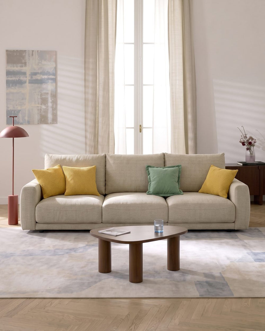 Caleb Modern Two Seater, Three Seater, Four Seater Sofa, Cotton Linen 产品图 14