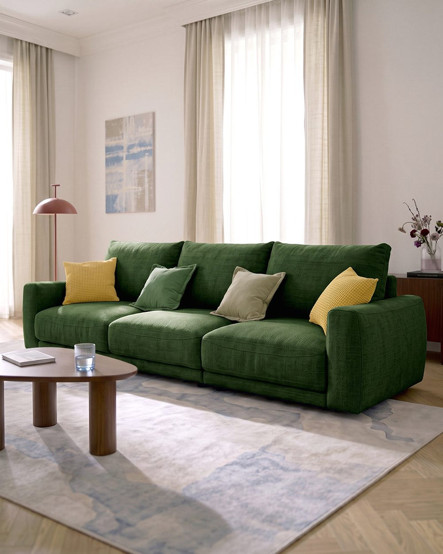 Caleb Modern Two Seater, Three Seater, Four Seater Sofa, Cotton Linen 产品图 16