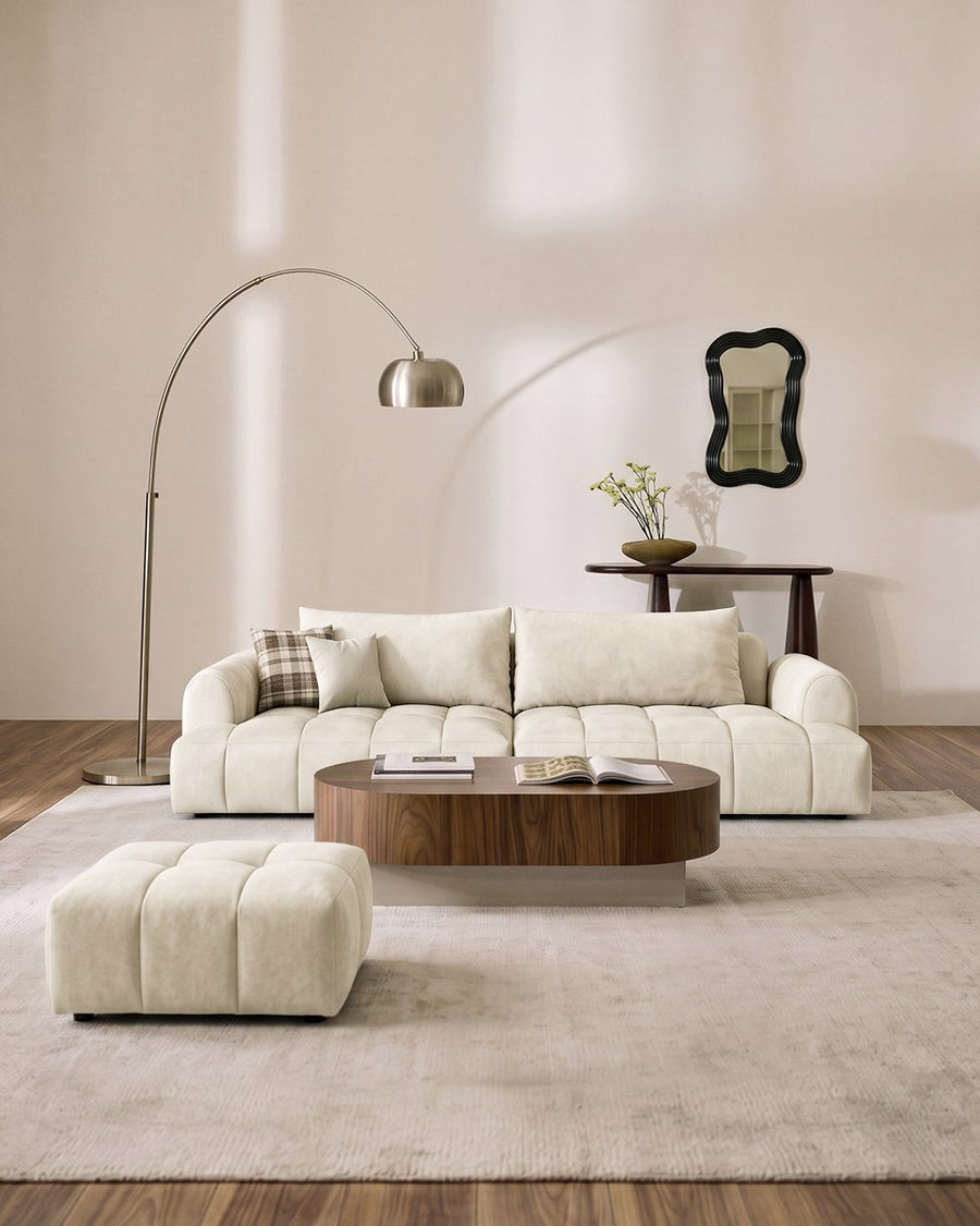 Grayson Puff Two Seater, Three Seater, Four Seater Sofa, Suede 产品图 17