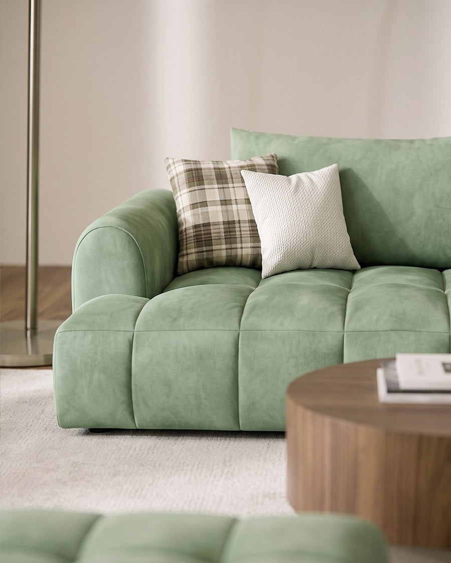 Grayson Puff Two Seater, Three Seater, Four Seater Sofa, Suede 产品图 18