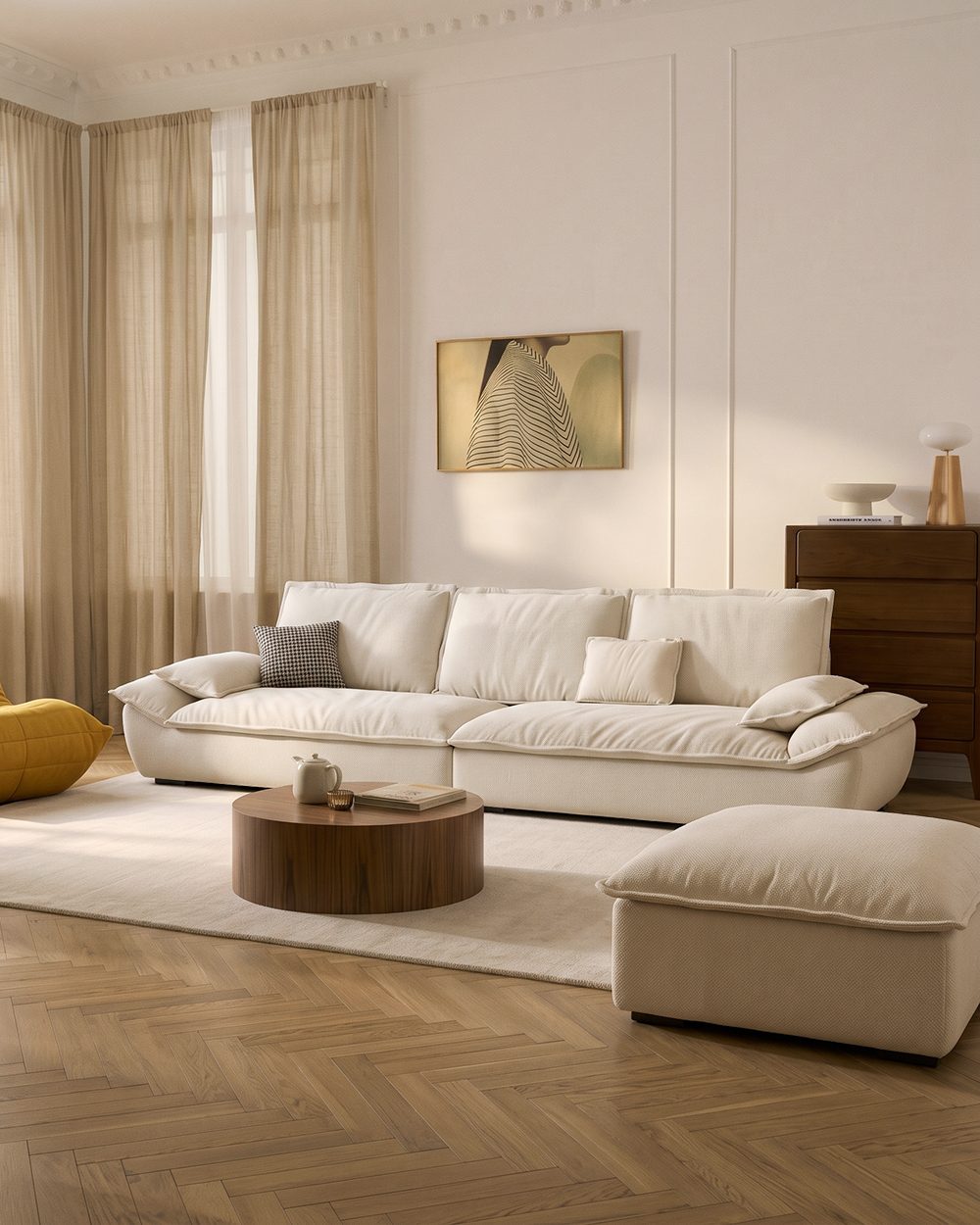 Rowan Two Seater & Three Seater Sofa, Cotton Linen 产品图 15