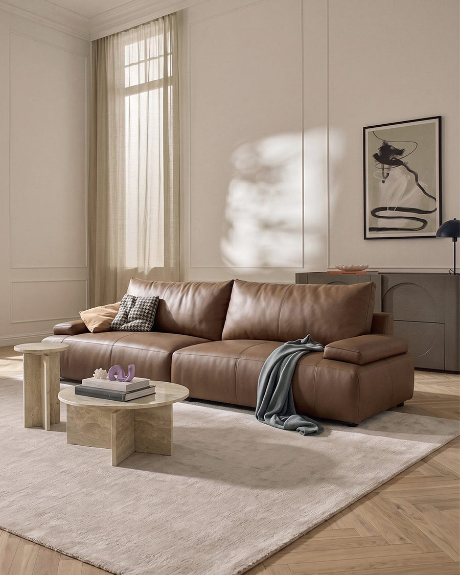 Zane Two Seater Sofa, Three Seater Sofa, Real Leather 产品图 10