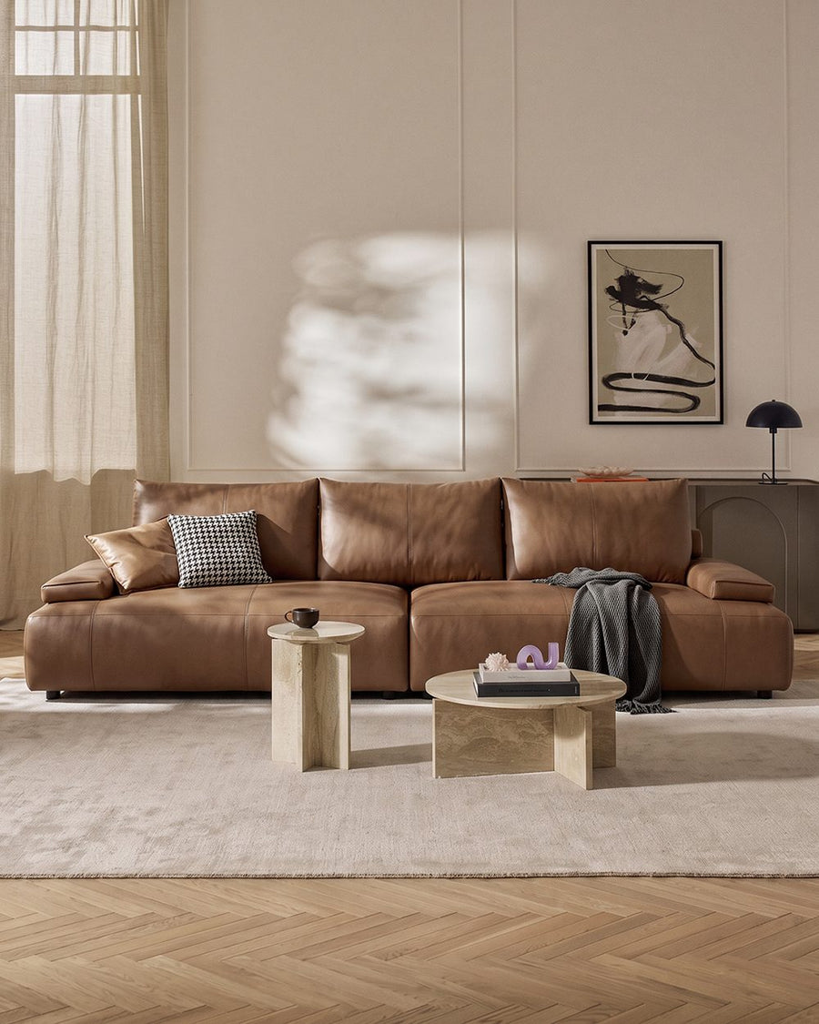 Zane Two Seater Sofa, Three Seater Sofa, Real Leather 产品图 13
