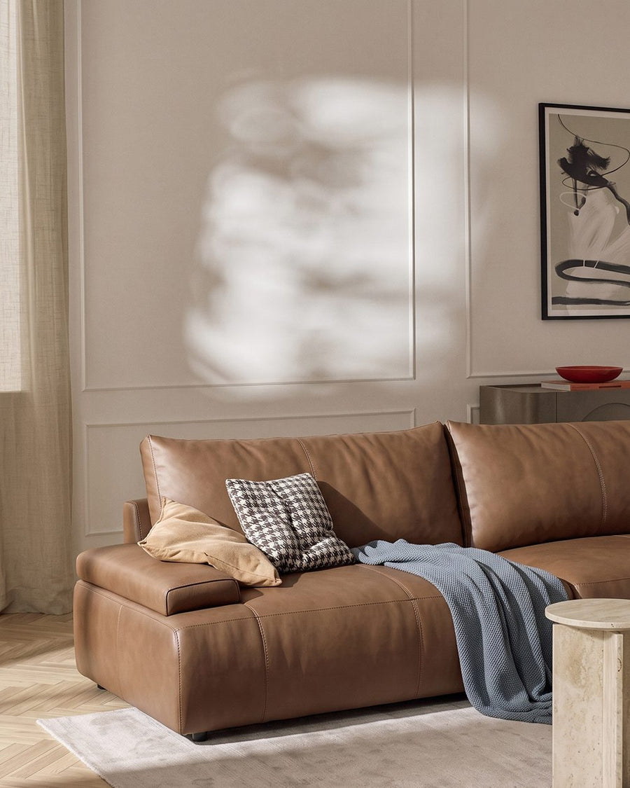 Zane Two Seater Sofa, Three Seater Sofa, Real Leather 产品图 14