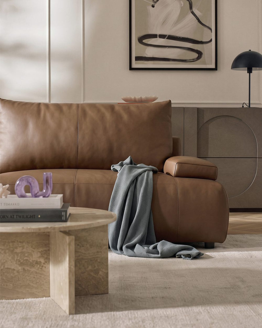 Zane Two Seater Sofa, Three Seater Sofa, Real Leather 产品图 16