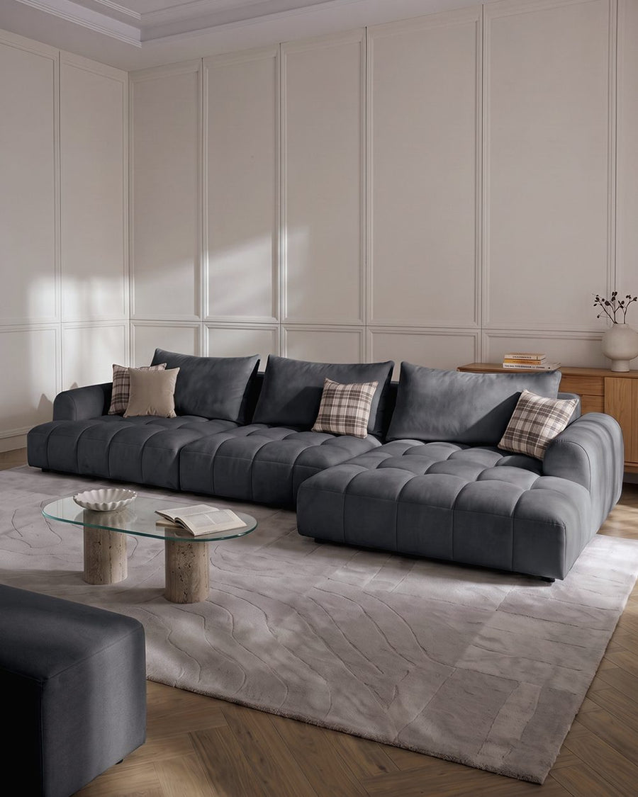 Delilah Violet Three Seater Corner Sofa, Cream, Clearance 产品图 17