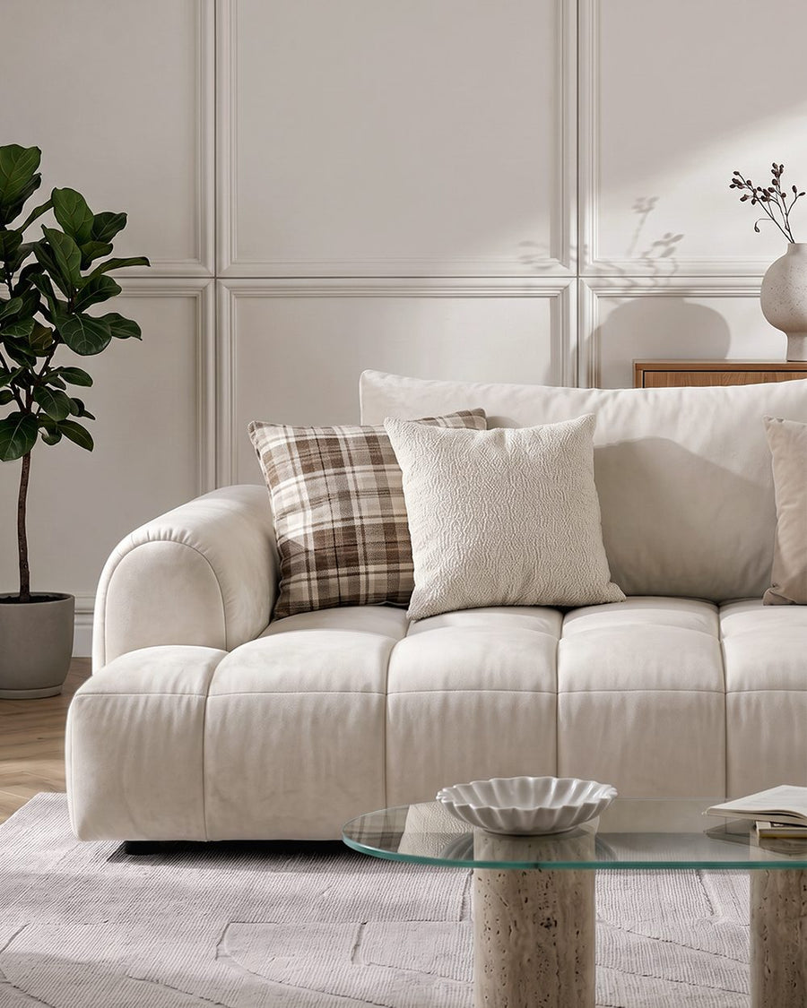 Delilah Violet Three Seater Corner Sofa, Cream, Clearance 产品图 18