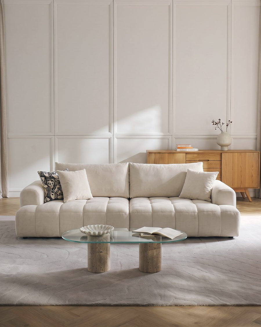 Delilah Violet Two Seater, Three  Seater, Four Seater Sofa, Cream 产品图 13