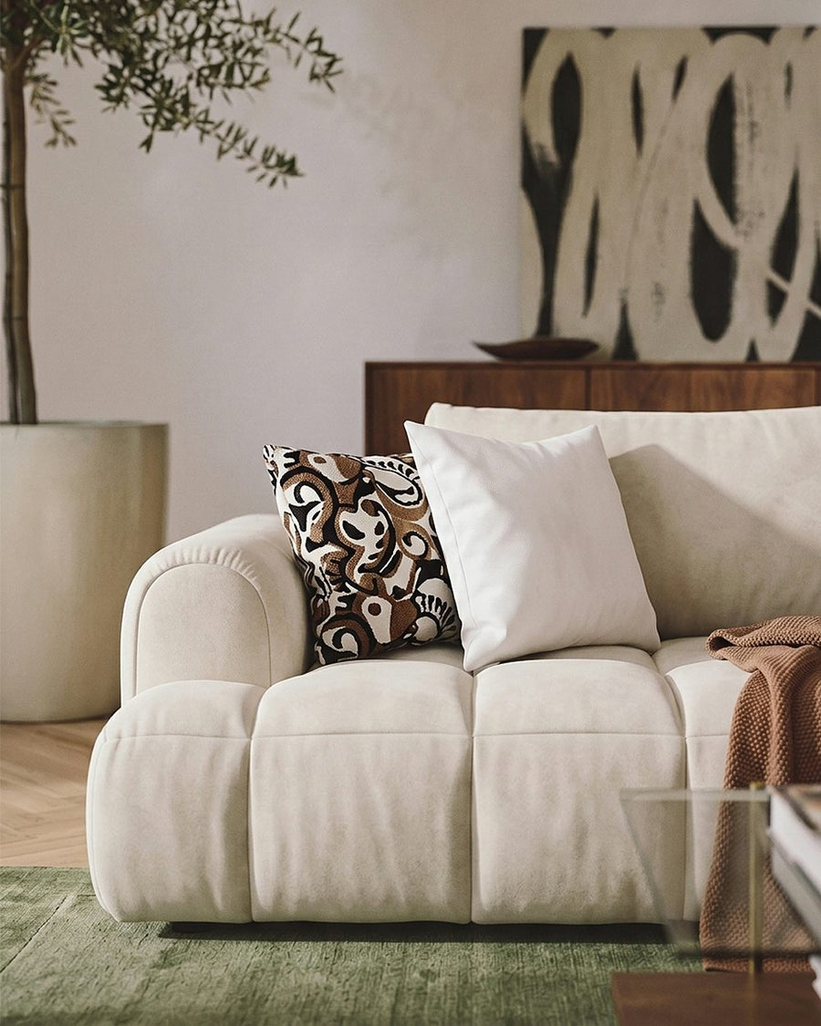 Delilah Violet Two Seater, Three  Seater, Four Seater Sofa, Cream 产品图 18