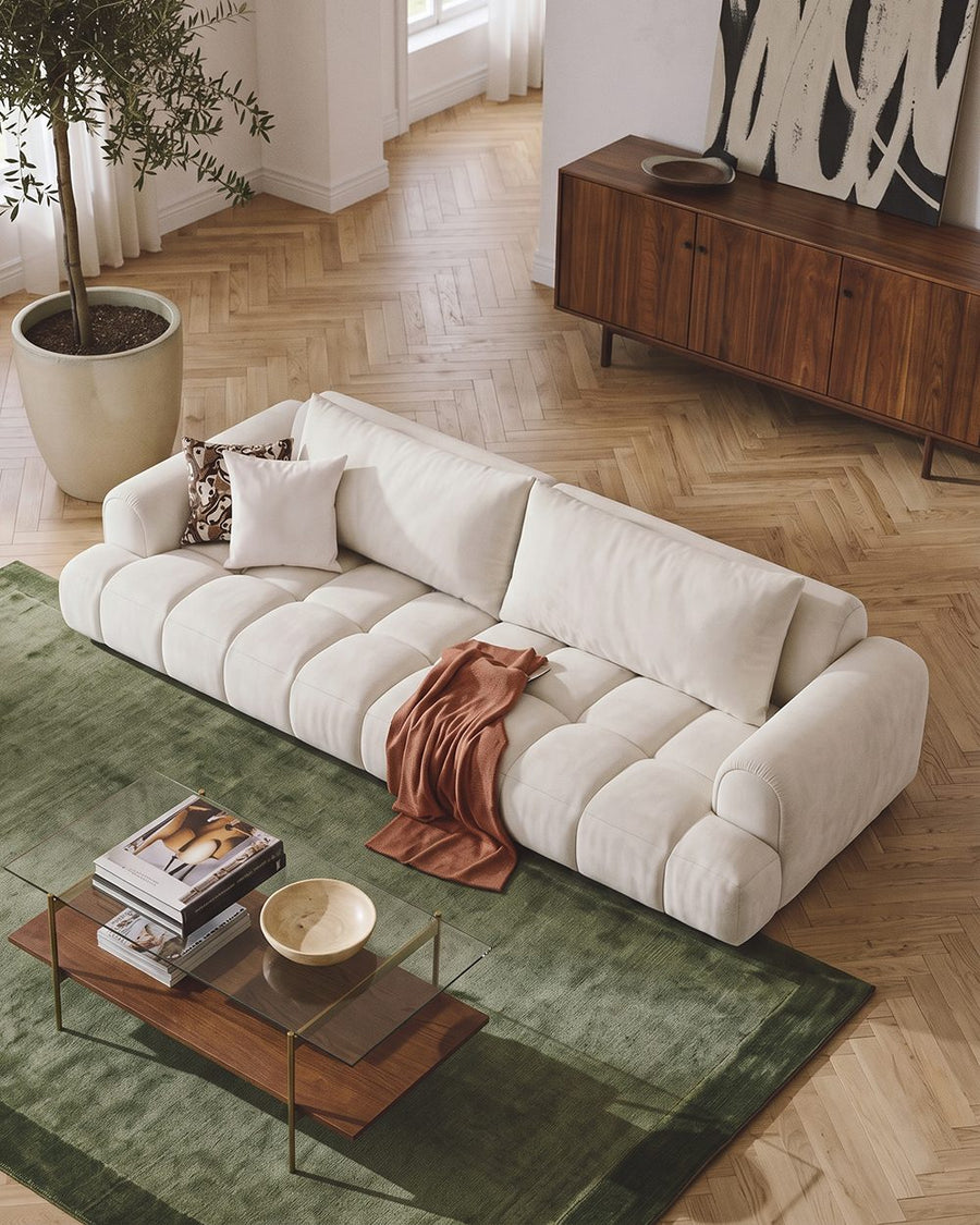 Delilah Violet Two Seater, Three  Seater, Four Seater Sofa, Cream 产品图 19