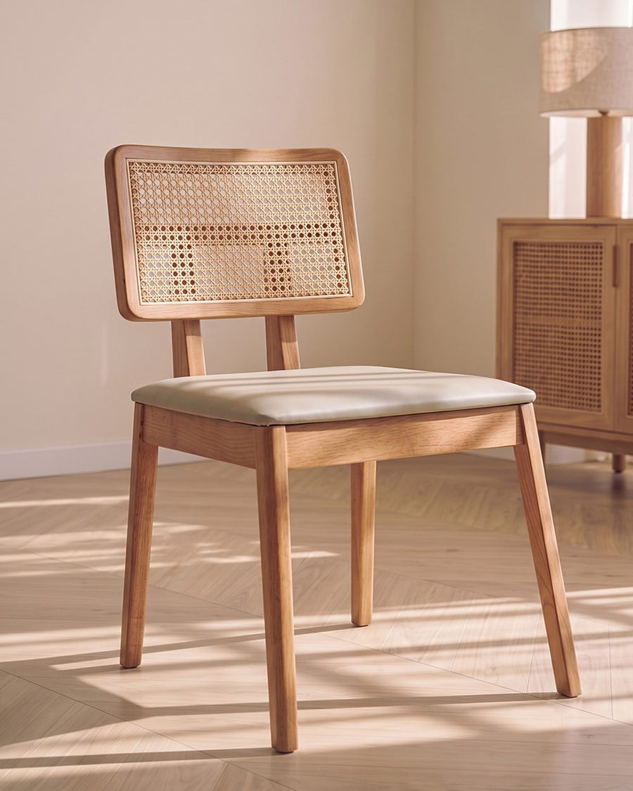 Waldron Rattan Dining Table Set, Solid Wood & Rattan 产品图 17