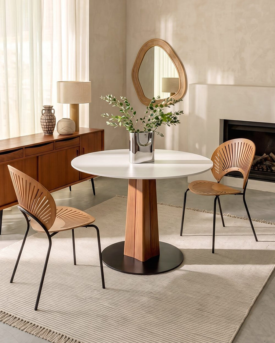 Percival White Round Dining Table 产品图 8