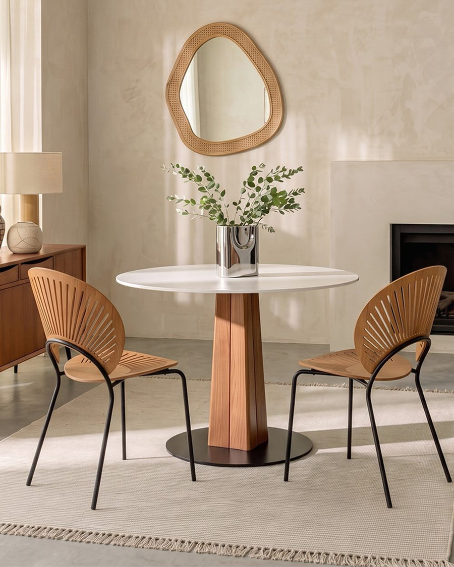 Percival White Round Dining Table 产品图 9