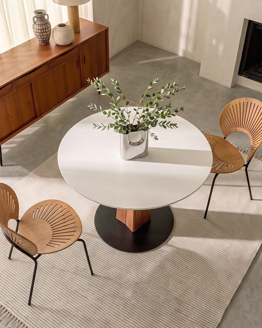 Percival White Round Dining Table 产品图 10