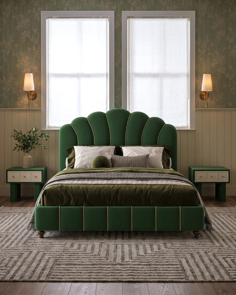 Leocadia King Size Bed, Super King Size Bed, Velvet 产品图 8