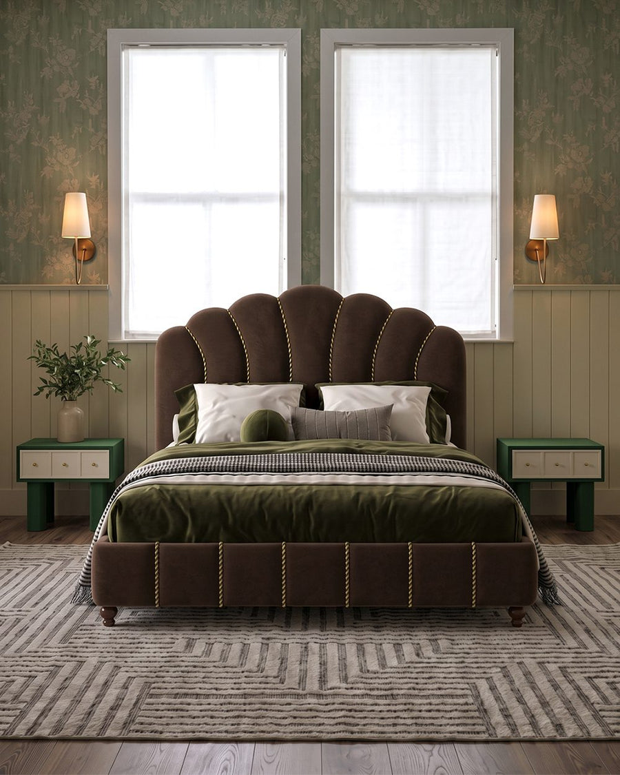 Leocadia King Size Bed, Super King Size Bed, Velvet 产品图 12