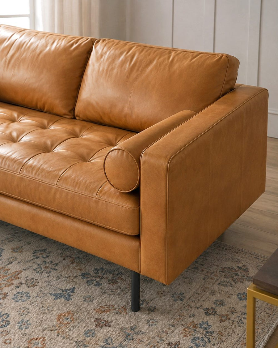 Fuller Brown Two Seater, Three Seater Sofa, Real Leather 产品图 13