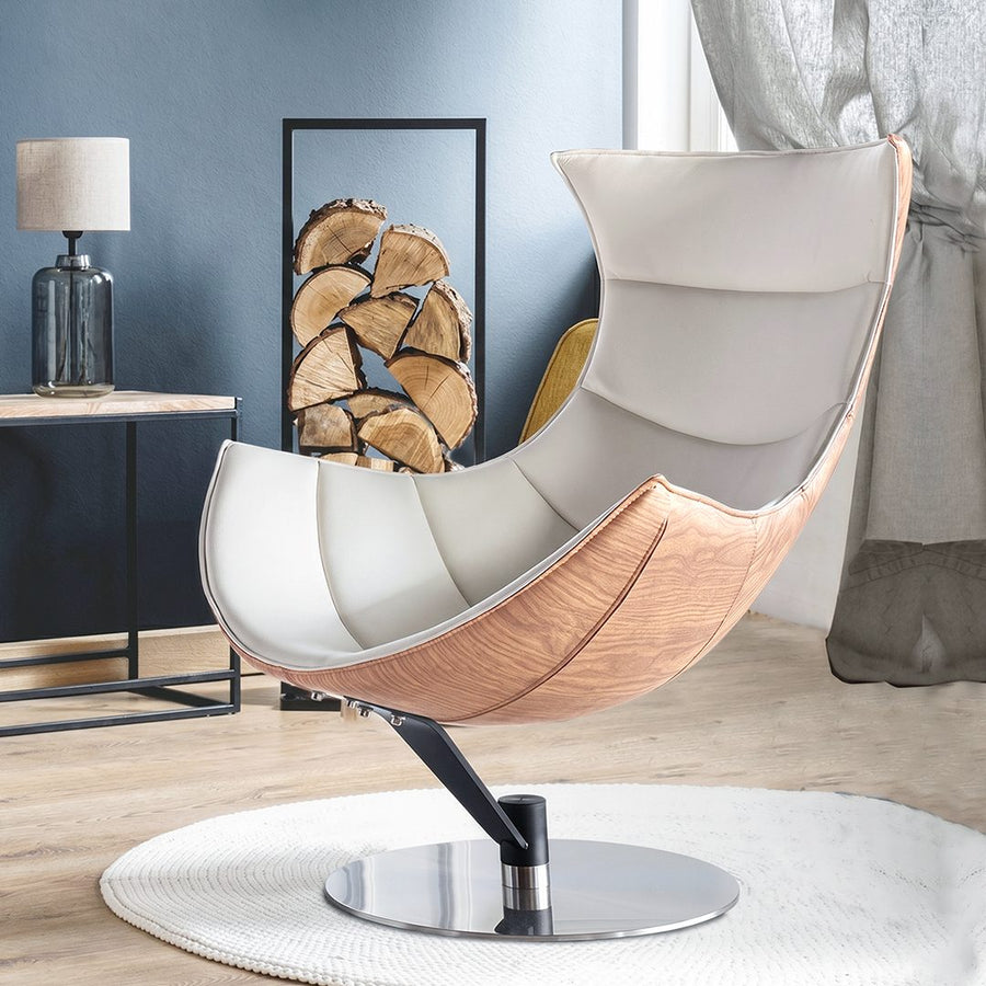 Russell Lobster Chair, With Ottoman, Walnut Texture, Armchair 产品图 11