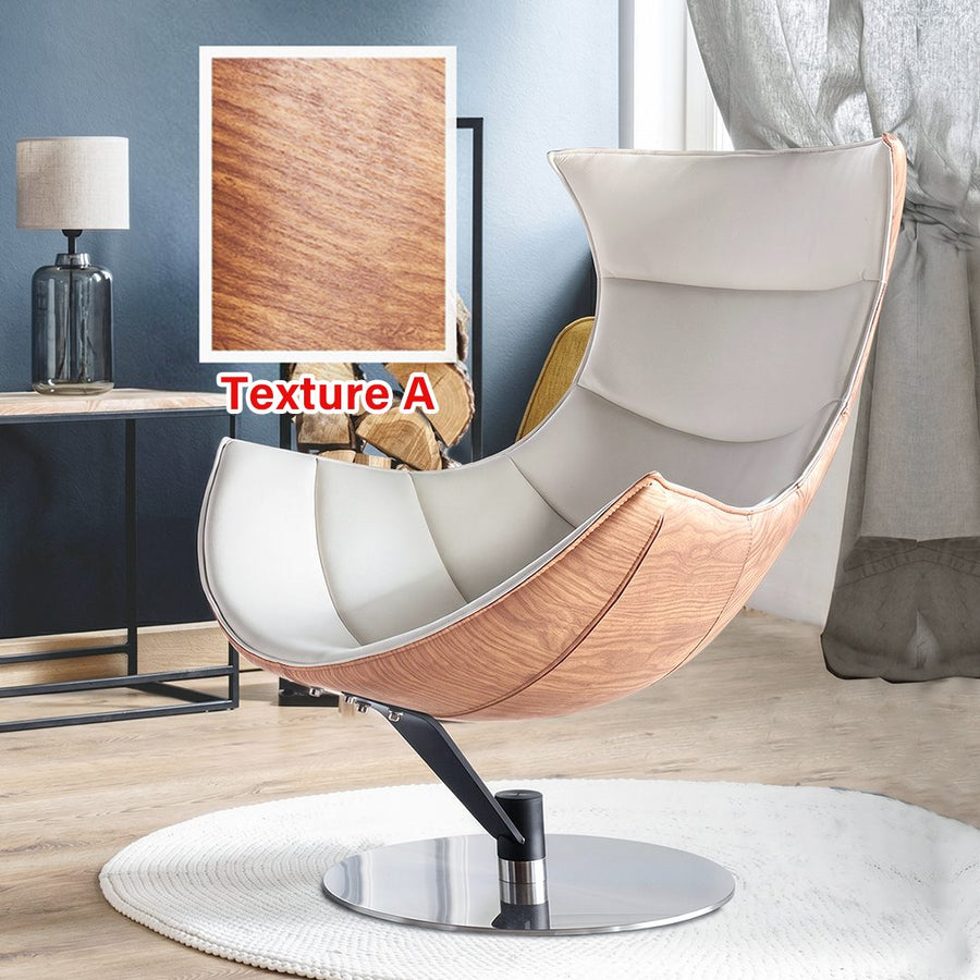 Russell Lobster Chair, With Ottoman, Walnut Texture, Armchair 产品图 10
