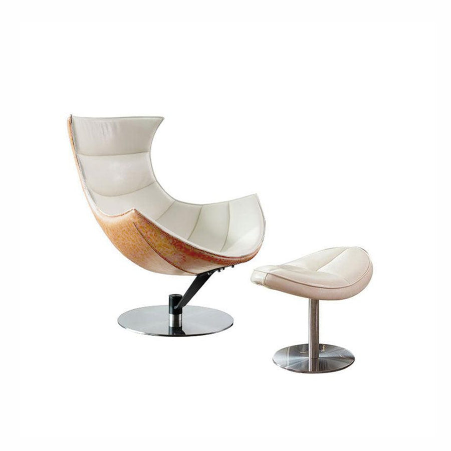 Russell Lobster Chair, With Ottoman, Walnut Texture, Armchair 产品图 14