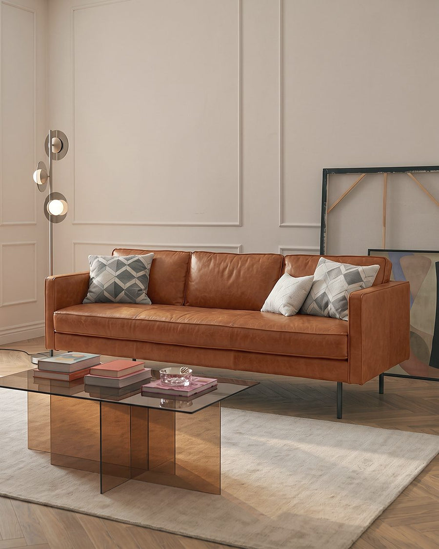 Baxter Two Seater, Three Seater Sofa, Real Leather 产品图 11