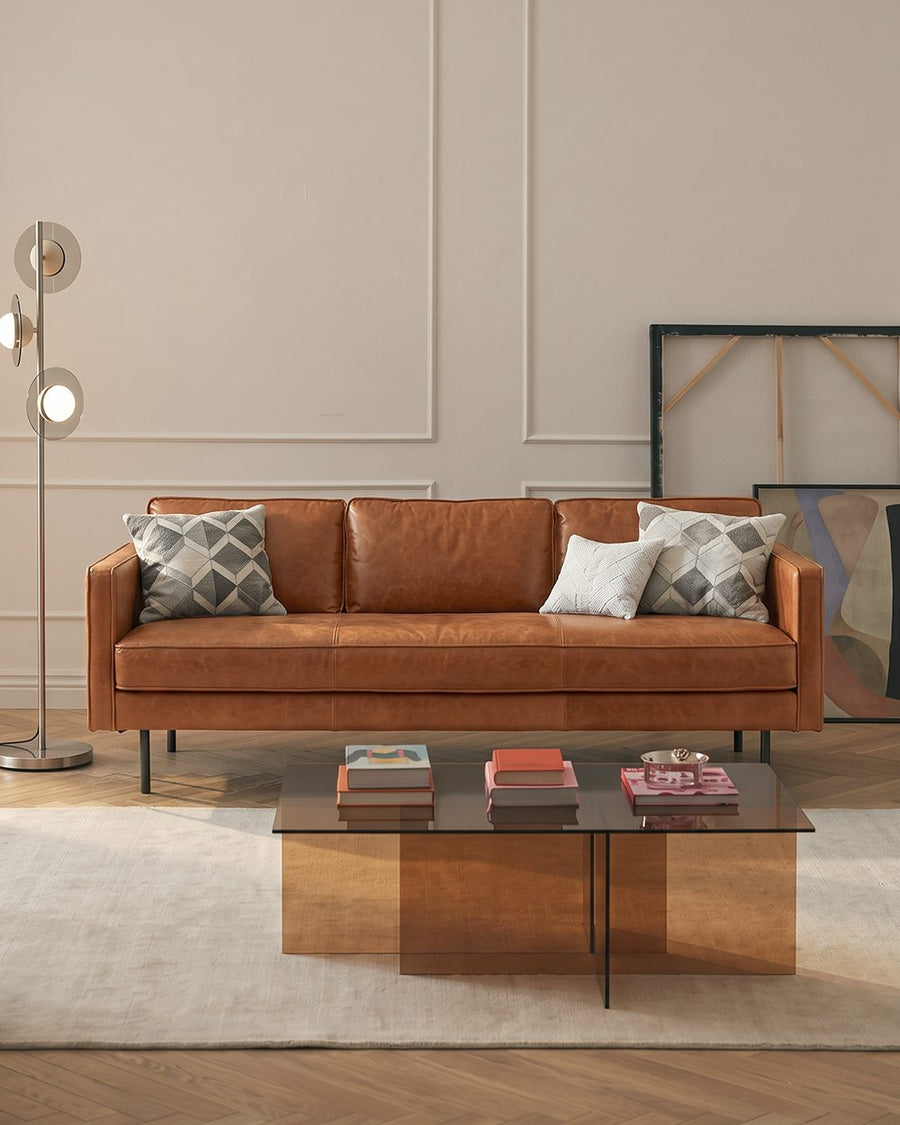 Baxter Two Seater, Three Seater Sofa, Real Leather 产品图 12