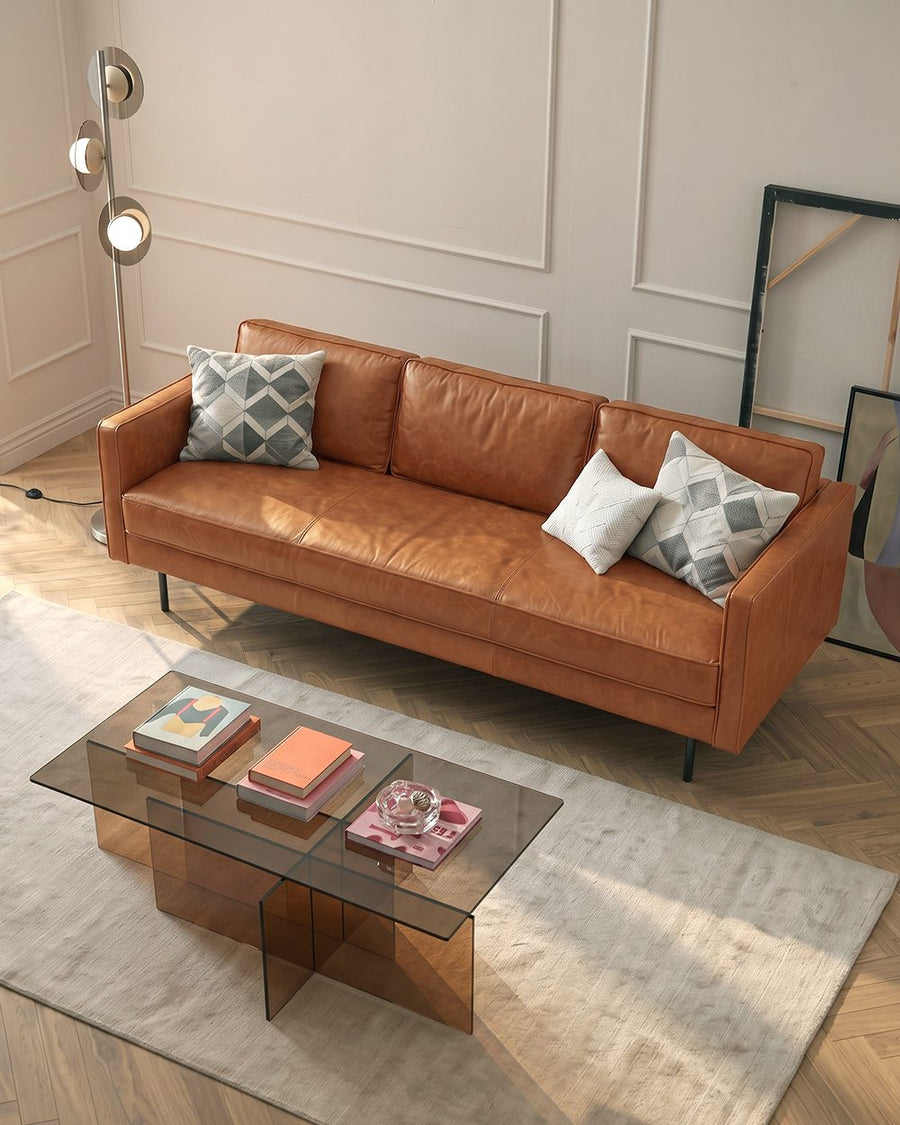 Baxter Two Seater, Three Seater Sofa, Real Leather 产品图 13