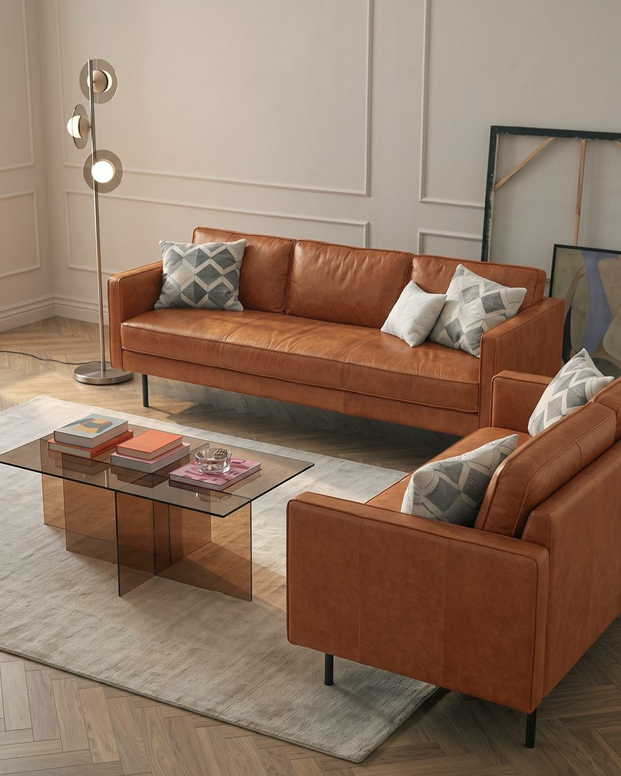 Baxter Two Seater, Three Seater Sofa, Real Leather 产品图 14