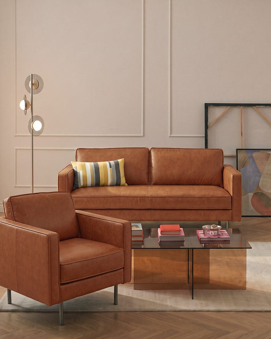 Baxter Two Seater, Three Seater Sofa, Real Leather 产品图 16