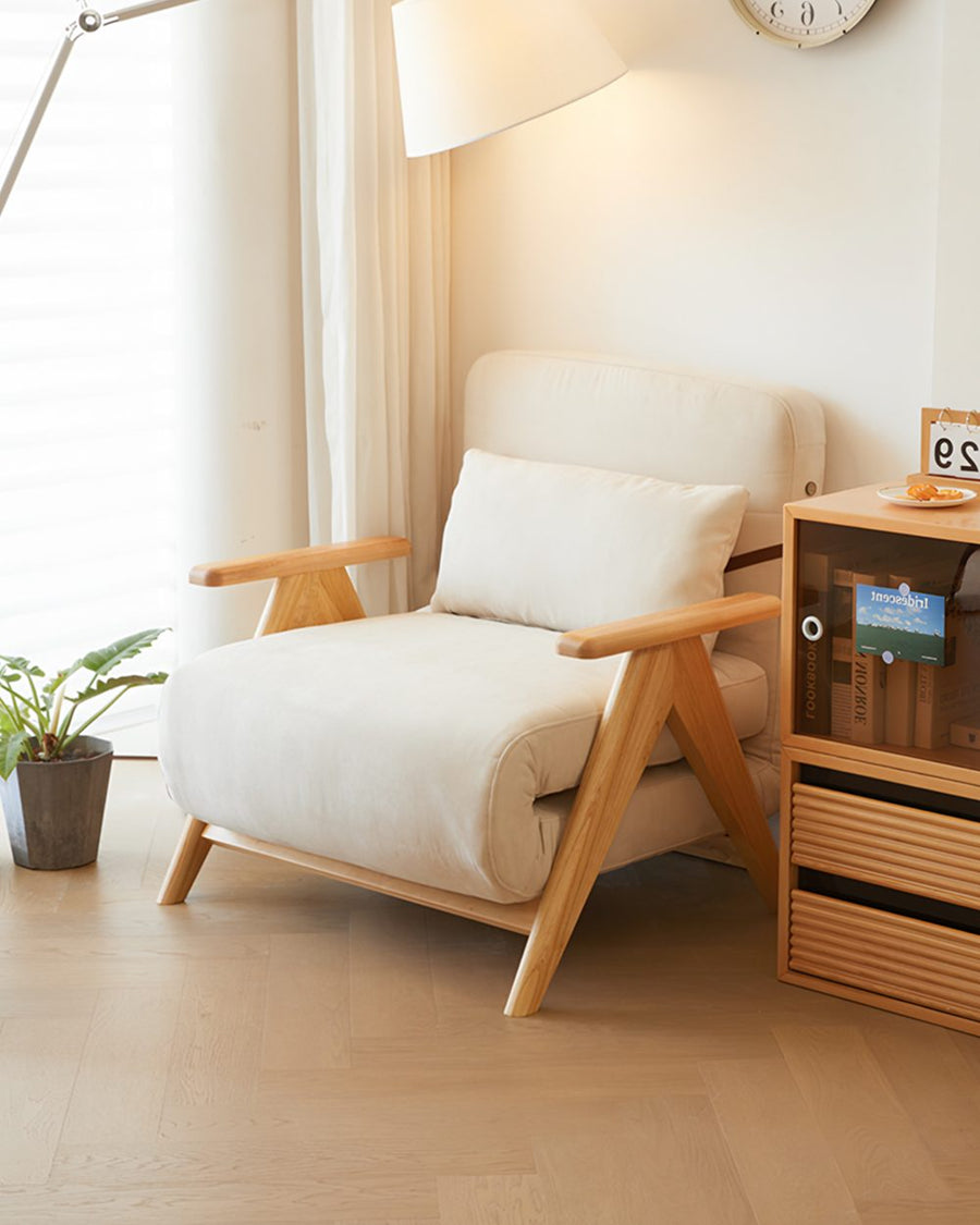 Antonia Single Sofa Bed, Armchair, Linen 产品图 12