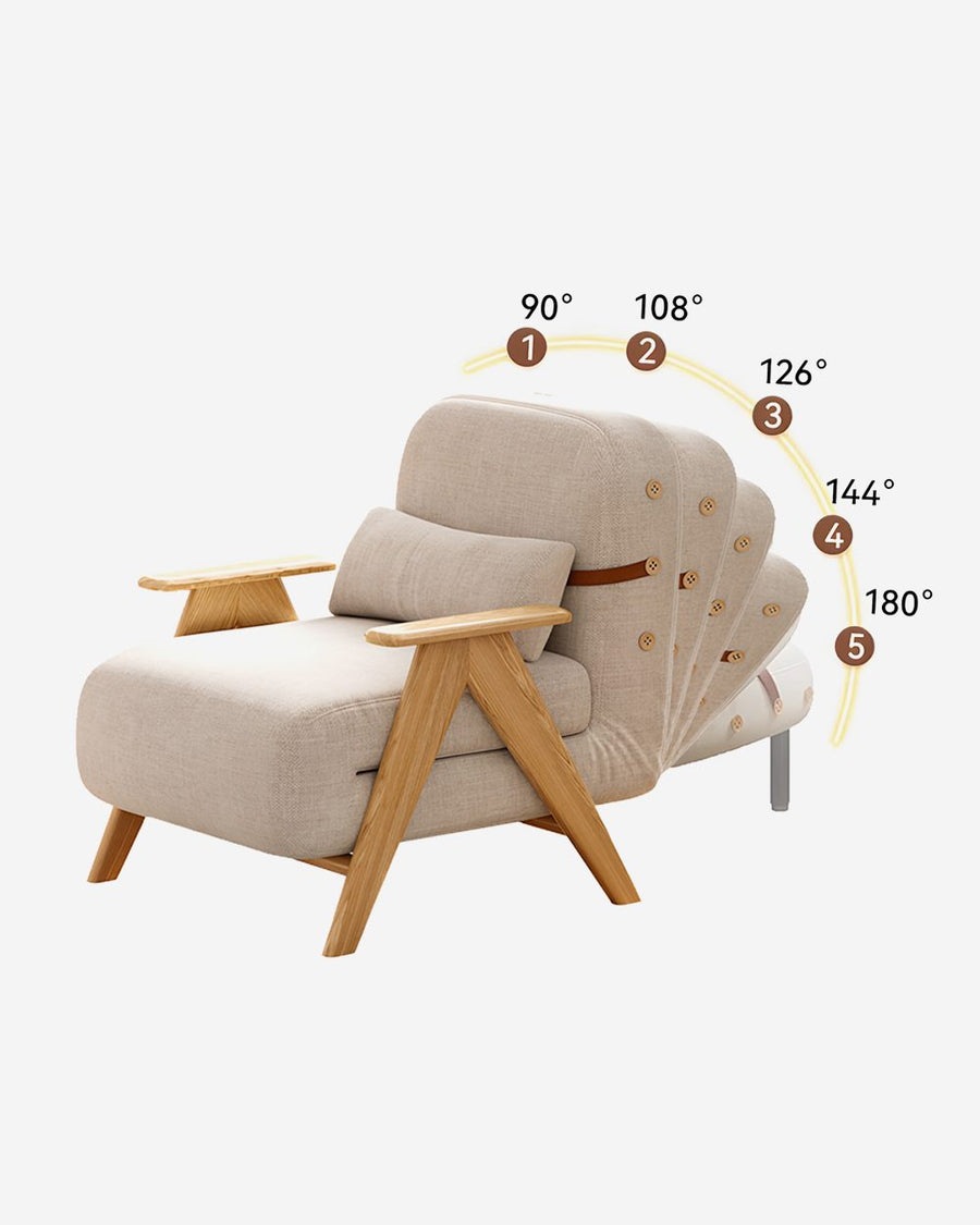 Antonia Single Sofa Bed, Armchair, Linen 产品图 15
