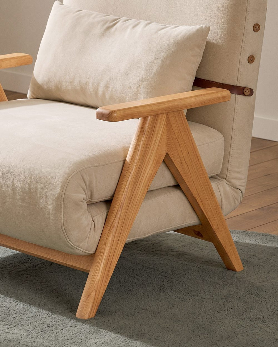 Antonia Single Sofa Bed, Armchair, Linen 产品图 19