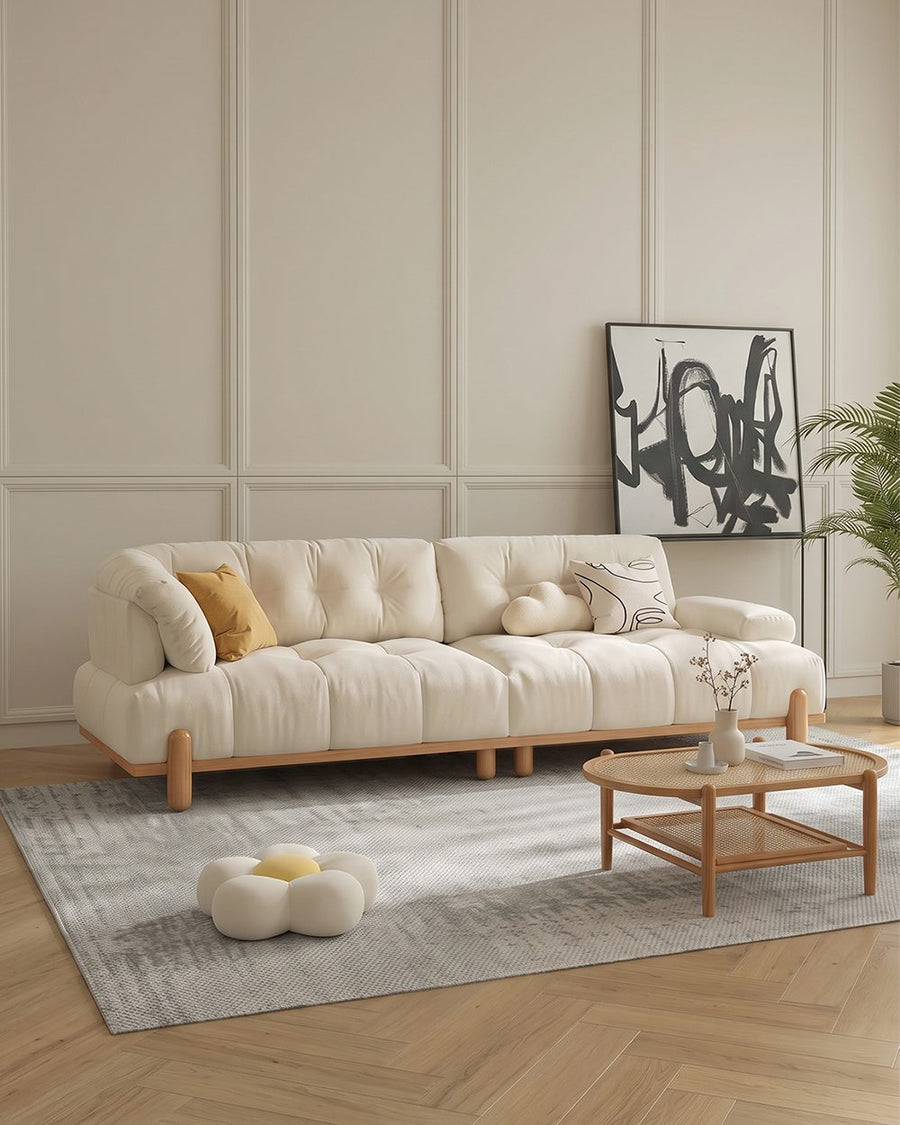 Ariadna Comfy Two Seater, Three Seater Sofa, Suede, Cream 产品图 10