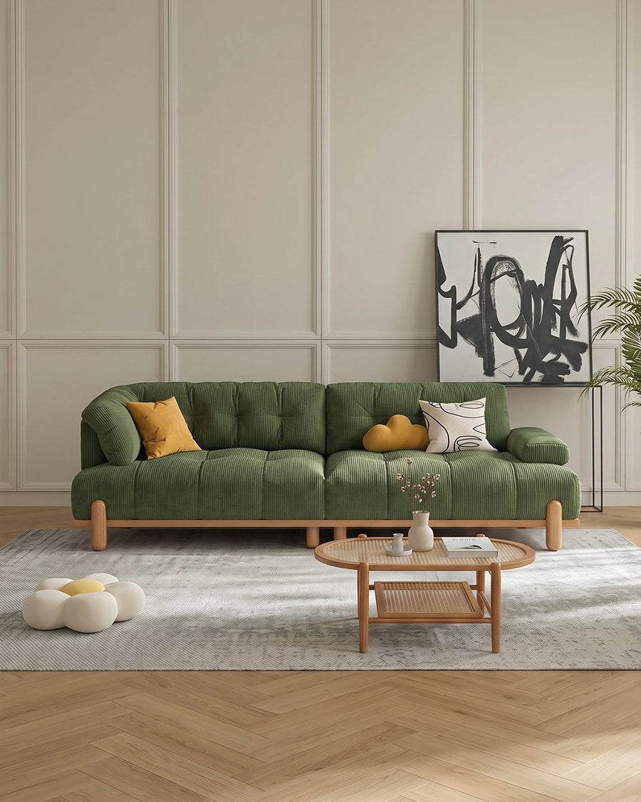 Ariadna Comfy Two Seater, Three Seater Sofa, Suede, Cream 产品图 12