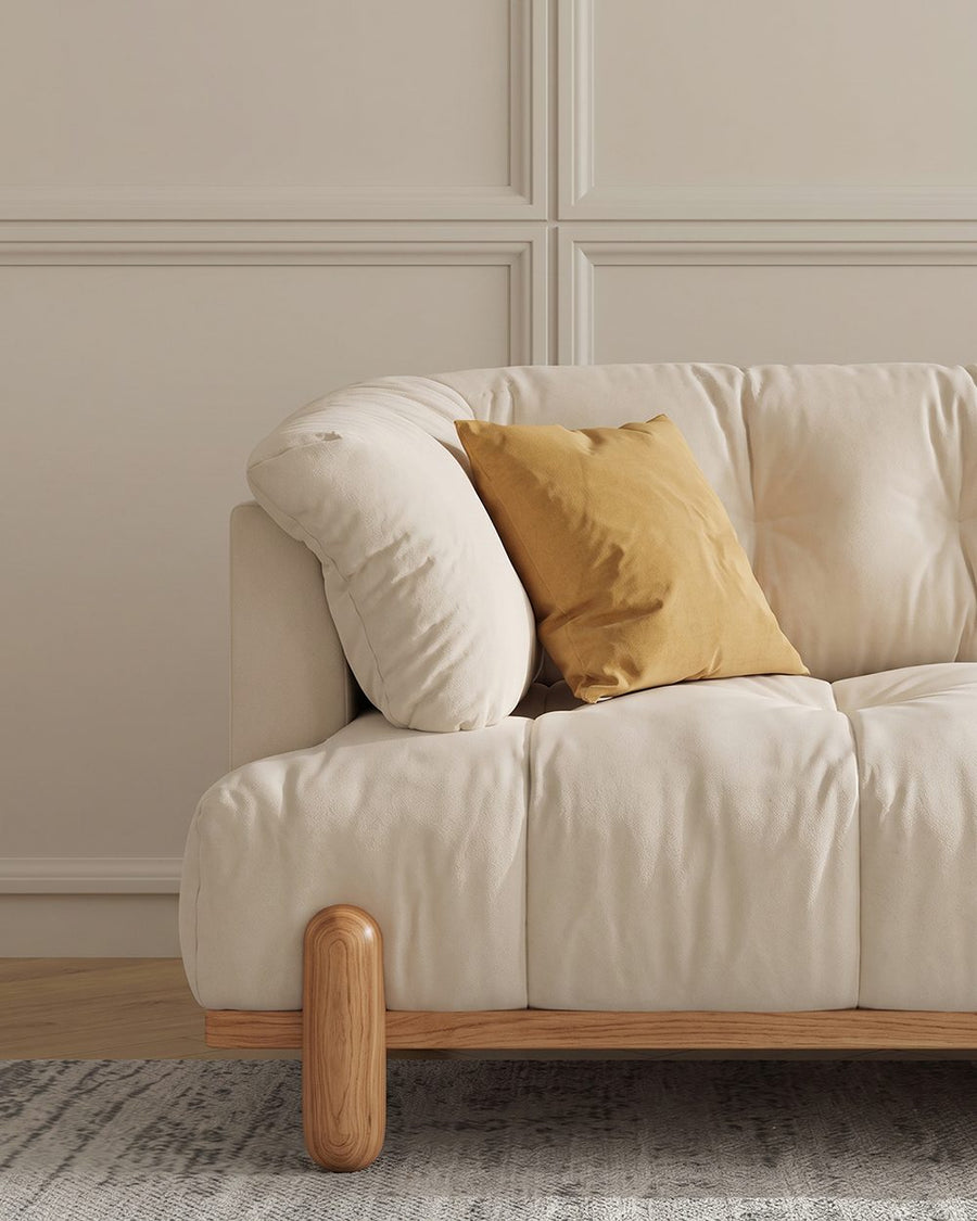 Ariadna Comfy Two Seater, Three Seater Sofa, Suede, Cream 产品图 13