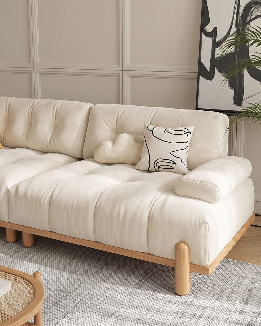 Ariadna Comfy Two Seater, Three Seater Sofa, Suede, Cream 产品图 14