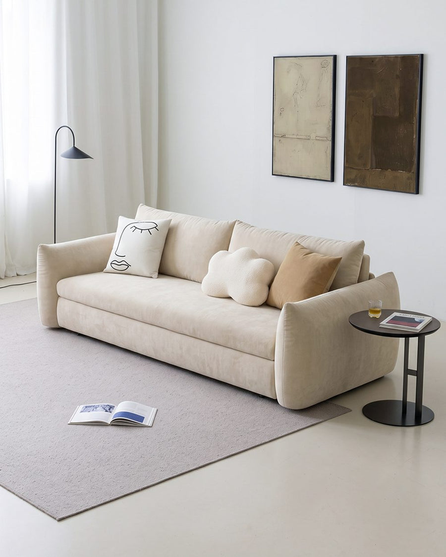 Meera Two Seater Sofa Bed with Storage, Suede 产品图 13