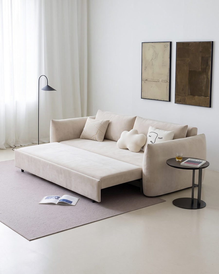 Meera Two Seater Sofa Bed with Storage, Suede 产品图 15