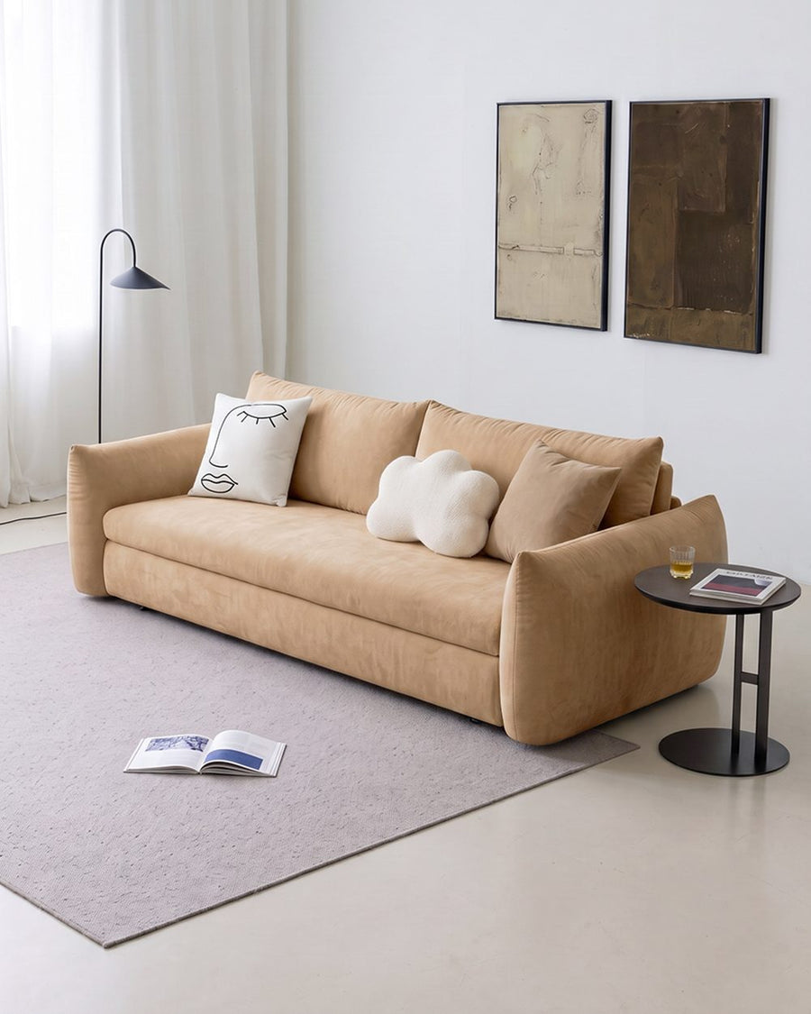 Meera Two Seater Sofa Bed with Storage, Suede 产品图 19