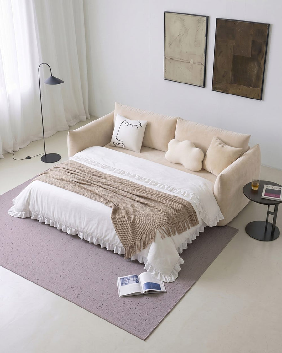 Meera Two Seater Sofa Bed with Storage, Suede 产品图 15