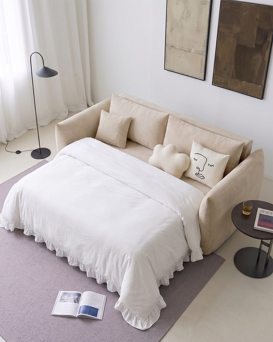 Meera Two Seater Sofa Bed with Storage, Suede 产品图 14