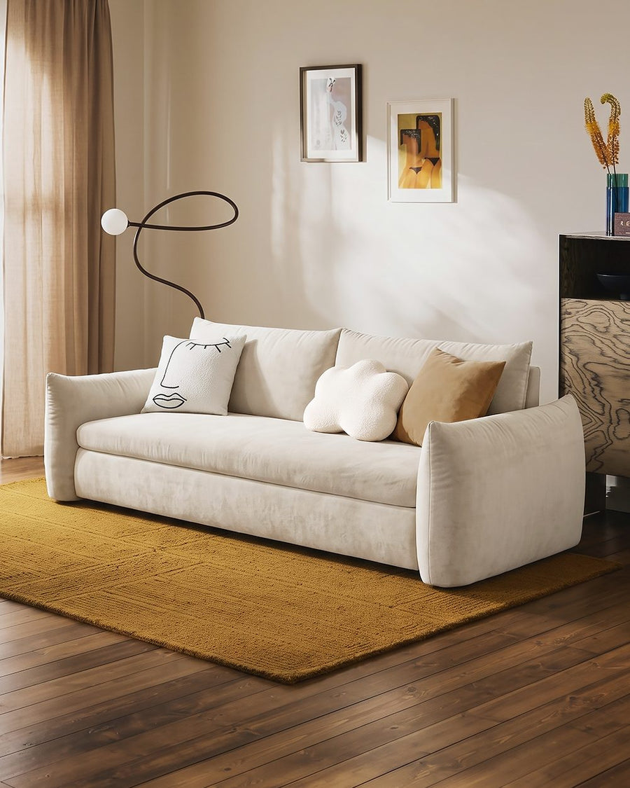 Meera Two Seater Sofa Bed with Storage, Suede 产品图 14