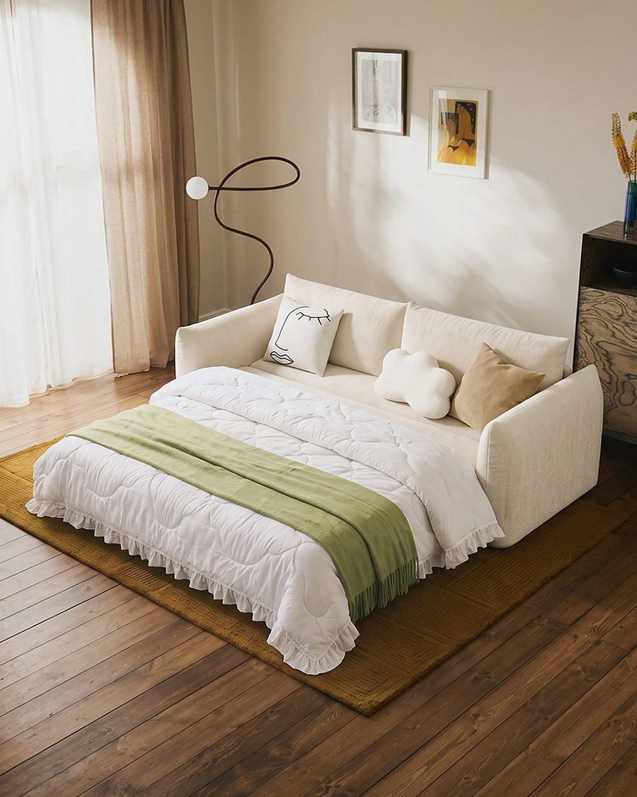 Meera Two Seater Sofa Bed with Storage, Suede 产品图 15