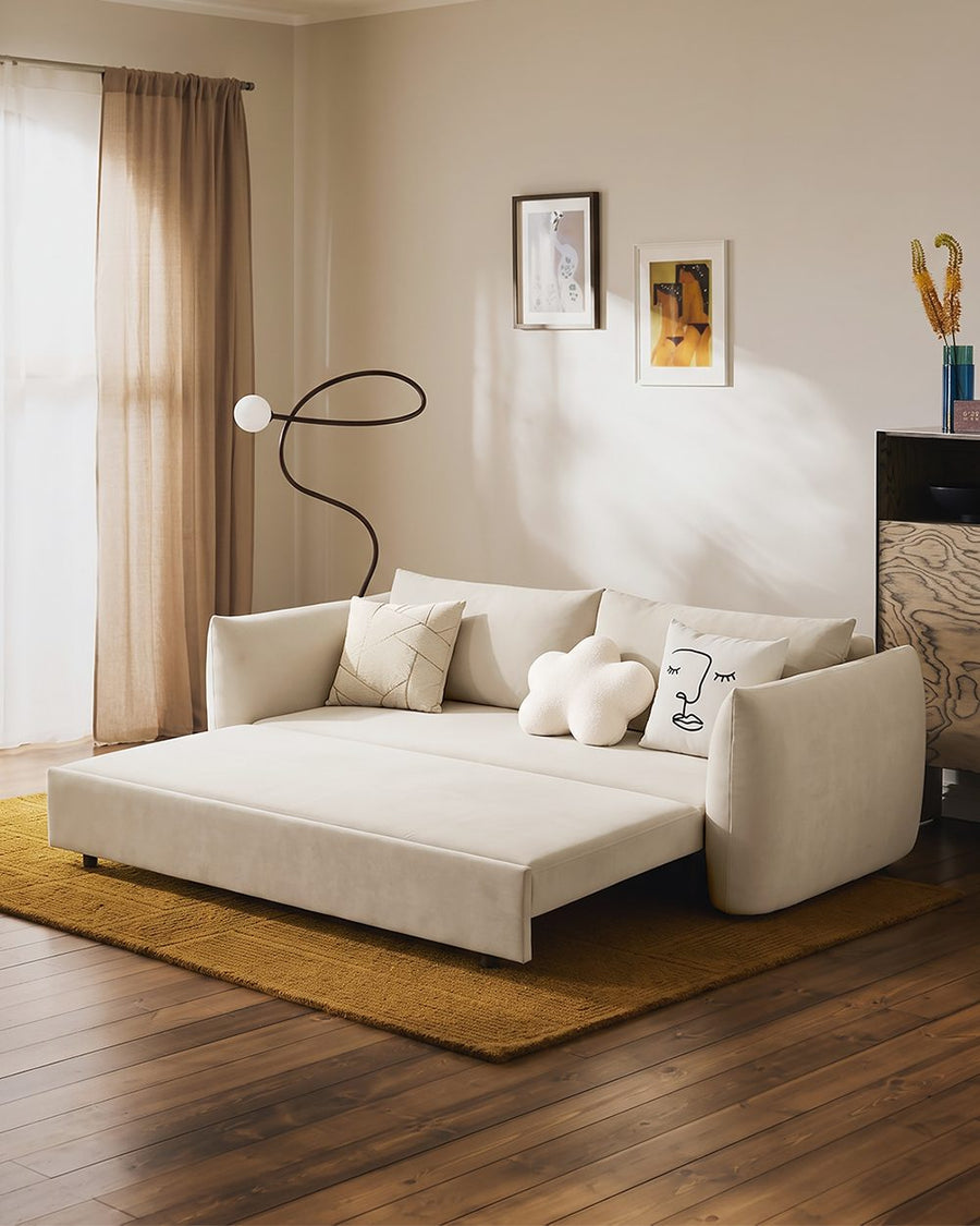 Meera Two Seater Sofa Bed with Storage, Suede 产品图 17