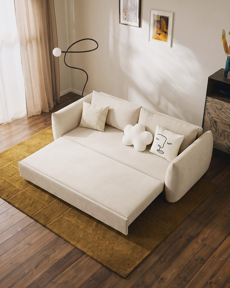 Meera Two Seater Sofa Bed with Storage, Suede 产品图 18