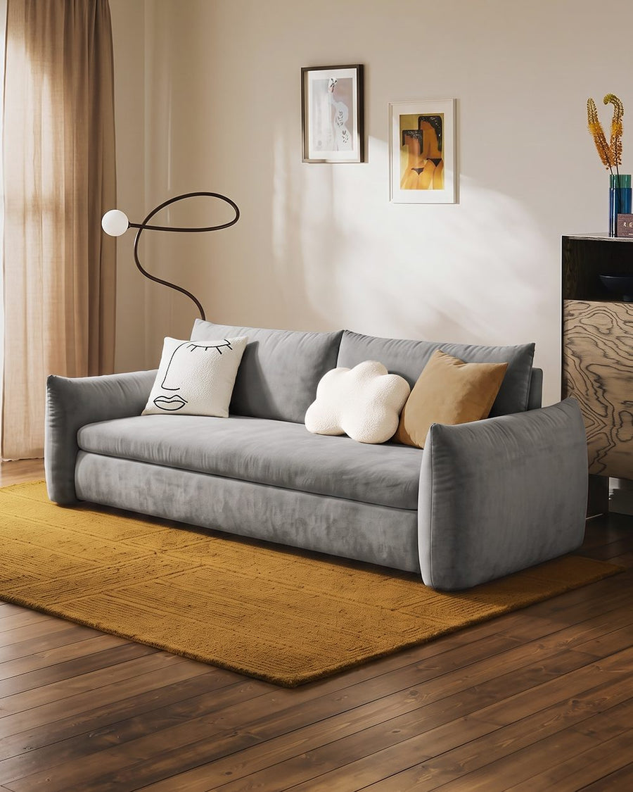 Meera Two Seater Sofa Bed with Storage, Suede 产品图 22