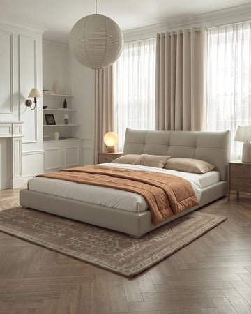 Lit Arjun King Size Super King Size, Cuir