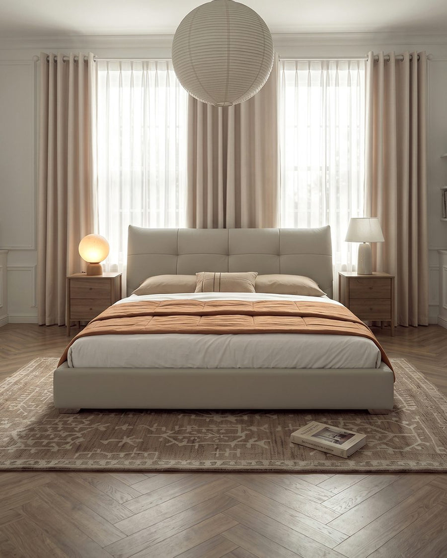 Arjun King Size Superking Size Bed, Leather 产品图 15